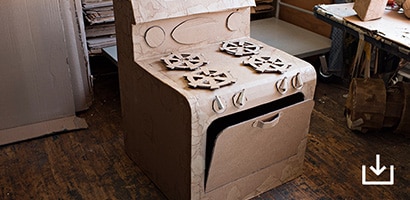 Cardboard Cooktop Oven Printable

