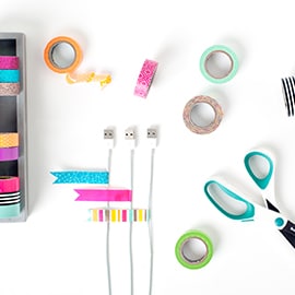 Organize with Scotch® Washi Tape